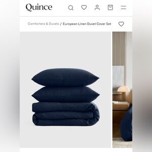Quince European Linen Duvet Cover Set